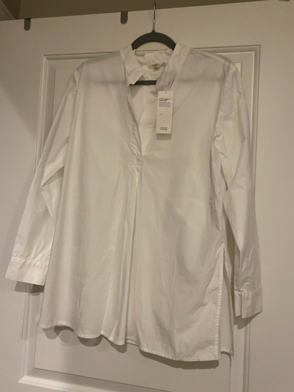 Eileen Fisher White Organic Cotton Dress Tunic Size S NWT